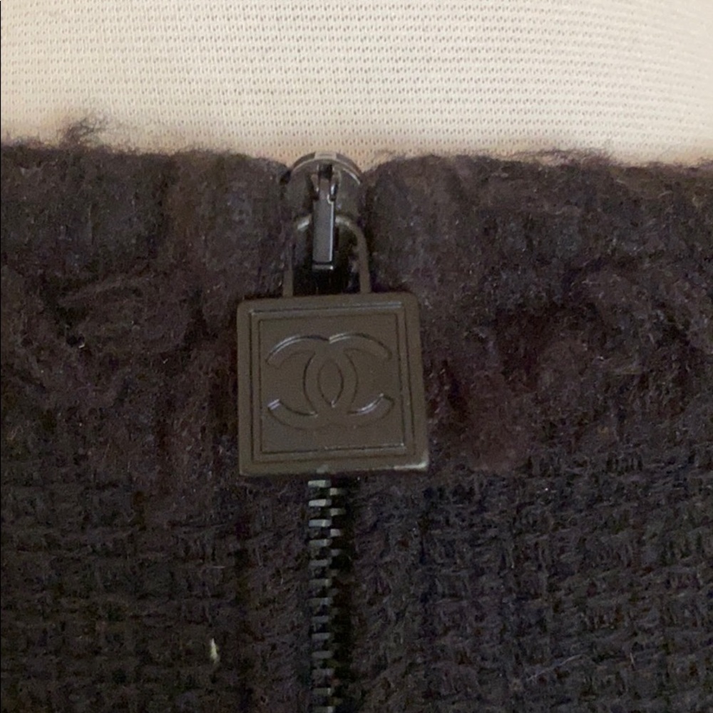 CHANEL sleeveless DRESS w/CC logo XS/4 US-36 Franc - Picture 8 of 12